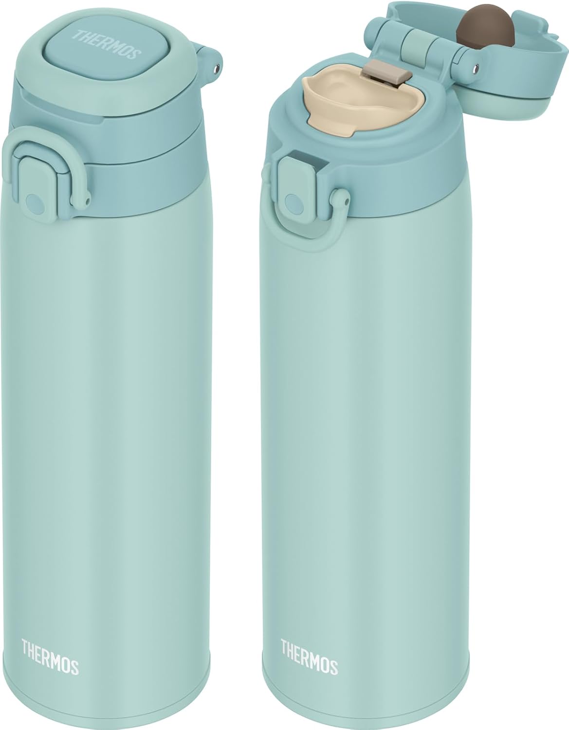 Thermos JOS-750 MBL One-Push Tumber with Carry Loop 0.75L, Mint Blue