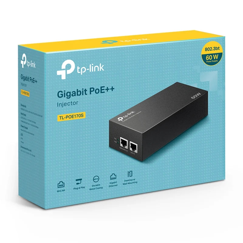TP-Link TL-POE170S Gigabit PoE++ Injector Adapter