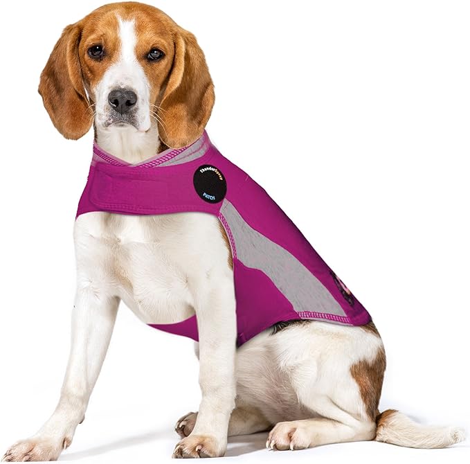 ThunderShirt for Dogs, Medium, Pink Polo - Dog Anxiety Vest Main image