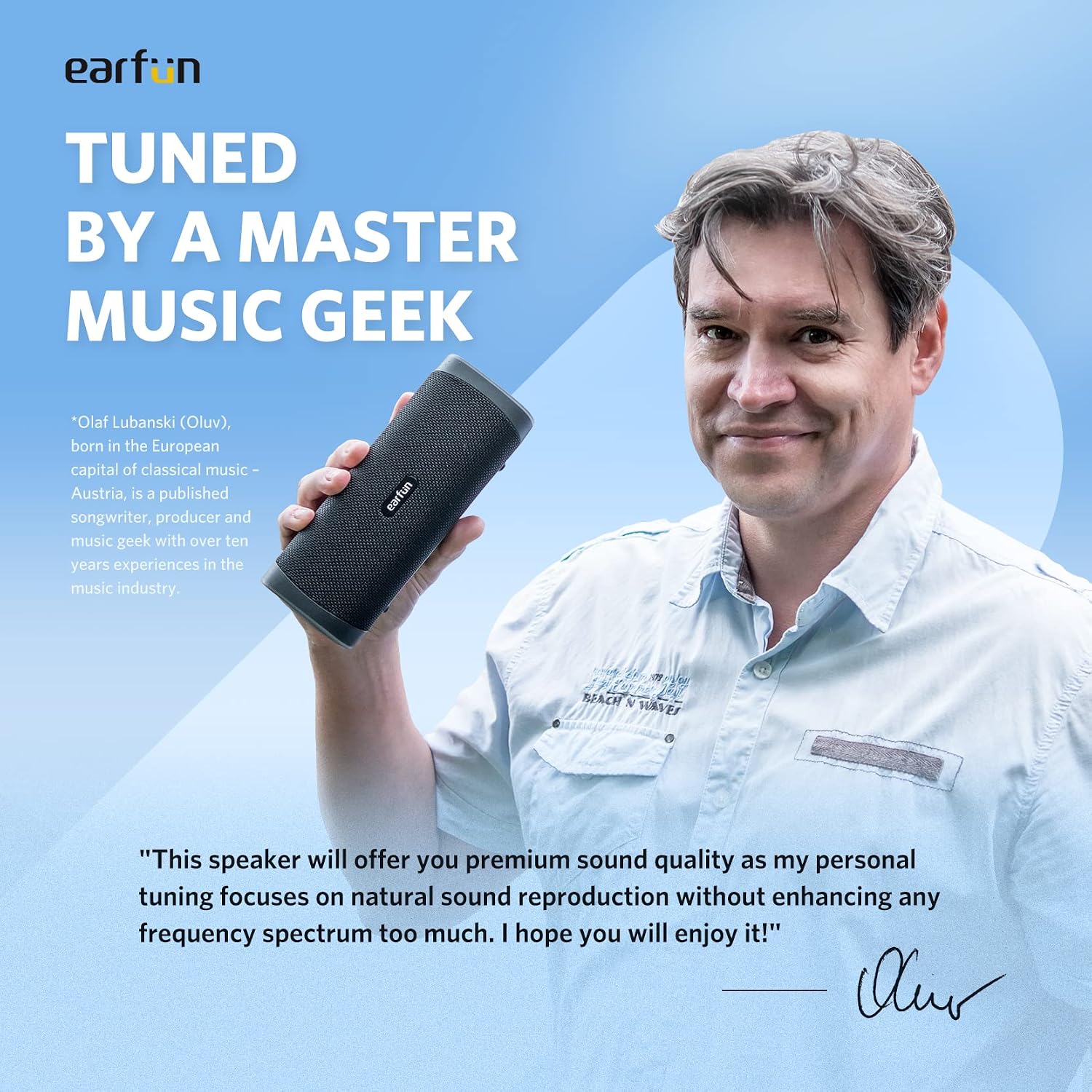 EarFun Bluetooth Speaker Uboom L Portable Wireless Speaker 28W