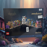LEGO Harry Potter Diagon Alley Wizarding Shops 76444, Wizard Set for Adults, Magic Display Model, Microscale Brick-Built Stores (2750 Pieces)