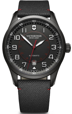 Victorinox 241720 Swiss Army Airboss Mechanical Black Edition Watch 42mm