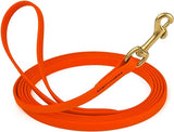 Viper Biothane Working Tracking Lead Leash Long Line for Dogs 2 Colors and 6 Sizes, Hunter Orange