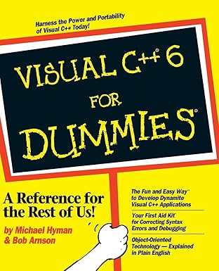 Visual C++ 6 For Dummies Paperback Main image