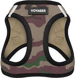 Voyager Step-In Air Dog Harness - All Weather Mesh Step in Vest Harness for Small and Medium Dogs by Best Pet Supplies - Army Base, S