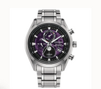 Citizen Eco-Drive Purple Dial Titanium Strap Men Watch BY1010-81Z