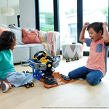 Hot Wheels HPR47 Monster Trucks Arena Smashers Mega-Wrex vs. Crushzilla Takedown with 1:64 Scale Mega-Wrex Toy Truck and 2 Crushable Cars,