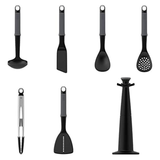 Joseph Joseph 10151 Elevate Carousel Set with Tongs, Grey, Set of 6