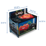 Delta Children Deluxe Toy Box, Disney/Pixar Cars