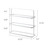 YAMAZAKI home 2480 Tower Shoe Rack, Wide, White