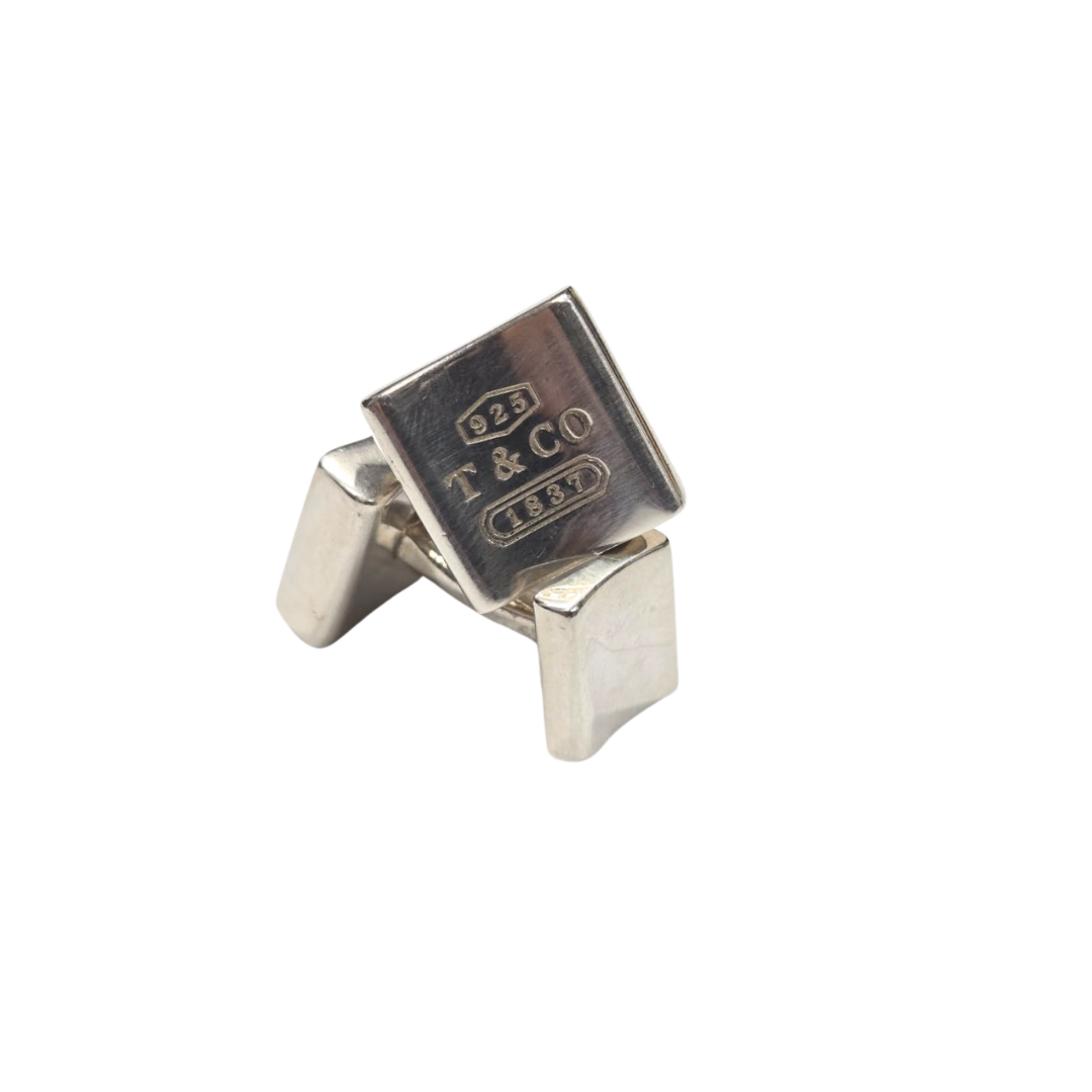 Tiffany & Co. 1837 Sterling Silver Classic Square Cufflinks Secondary image