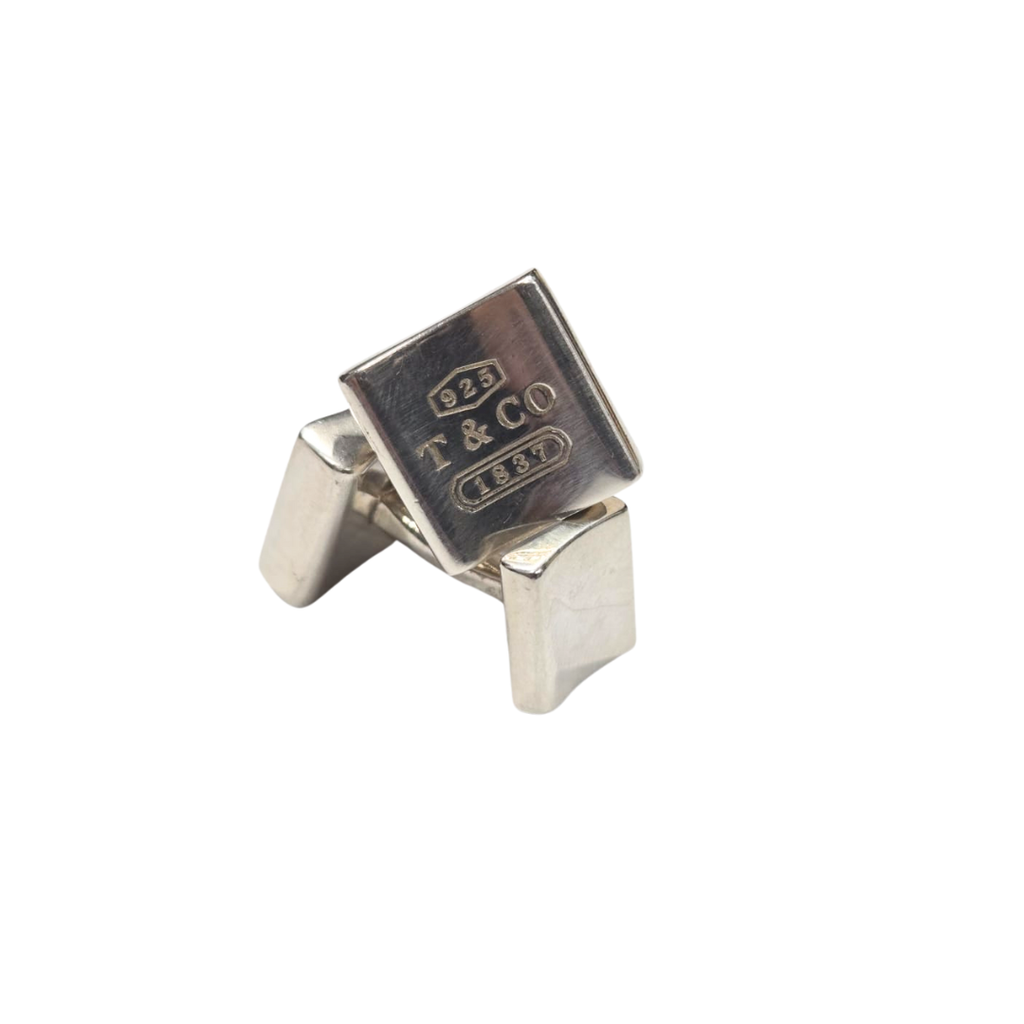 Tiffany & Co. 1837 Sterling Silver Classic Square Cufflinks