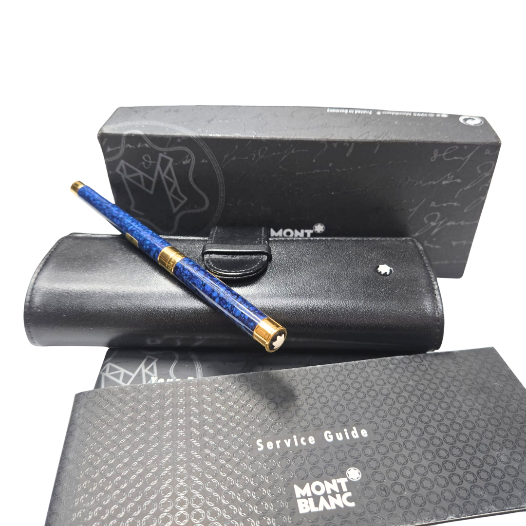 Montblanc Noblesse 750YG Nib Fountain Pen w/Leather Case