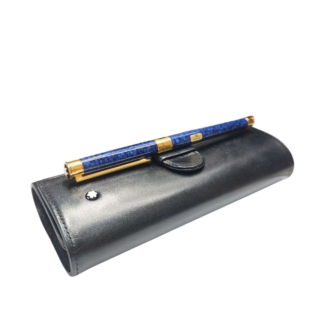Montblanc Noblesse 750YG Nib Fountain Pen w/Leather Case