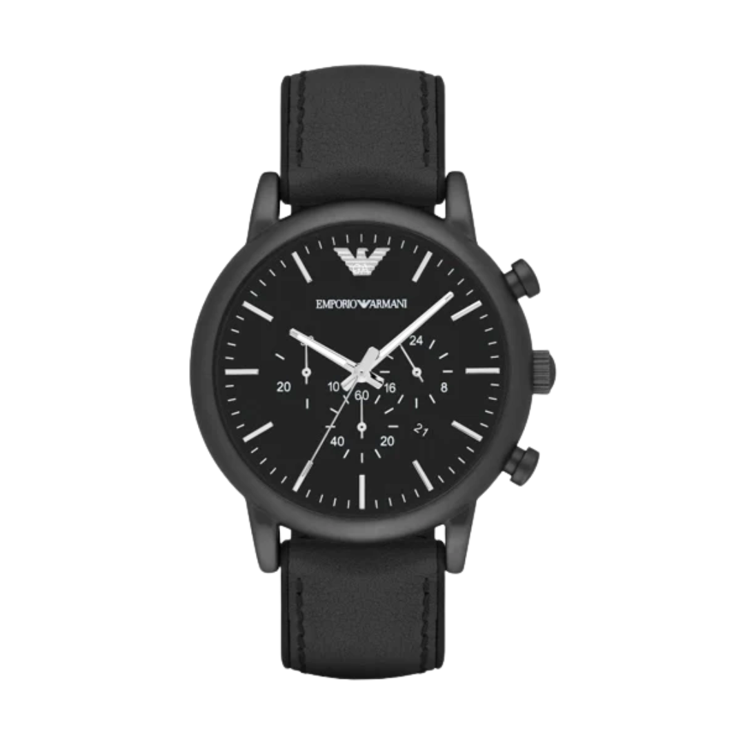 Emporio Armani AR1970 Black Chronograph Dial Men's Watch 46mm