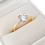 14KYG Ladies Lab Grown Diamond Ring LD1=1.57cts E-F VS1