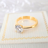 14KYG Ladies Lab Grown Diamond Ring LD1=1.57cts E-F VS1
