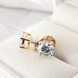 14KYG Lab Grown Diamond Earrings LD2=2.11cts E-F VS1