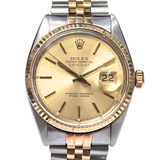 Rolex Datejust 36 16013 Half Gold Automatic Watch 36mm