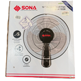 Sona SFW 1528 16" Remote Wall Fan