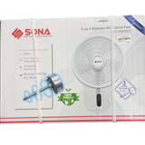 SONA 14â€ 3-in-1 Remote DC Stand Fan SFS 1189DC