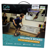 GoBalance Board - App-Enabled Balance Board. Smart Bluetooth Sensor, 12 FREE Interactive Games - Fun, Balance Training and Home Gym Workout! Boost Coordination & Strength for Teens and Adults