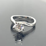 18KWG Diamond D1=0.7cts , VVS2 , G Color , Lady Ring With Cert