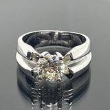 750WG Diamond D1=Appx 1.5cts Mens Ring