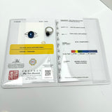 PT900 Blue Sapphire 8.03cts , Diamond D12=0.5cts Lady Ring