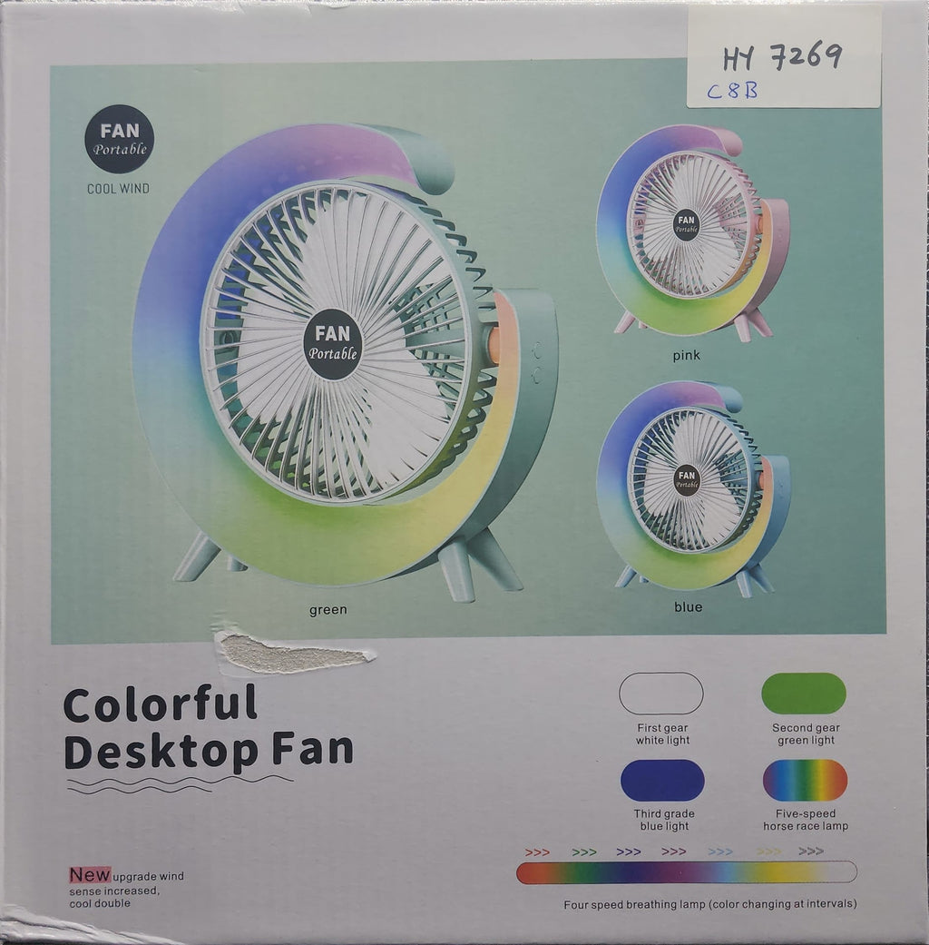Portable Fan With LED