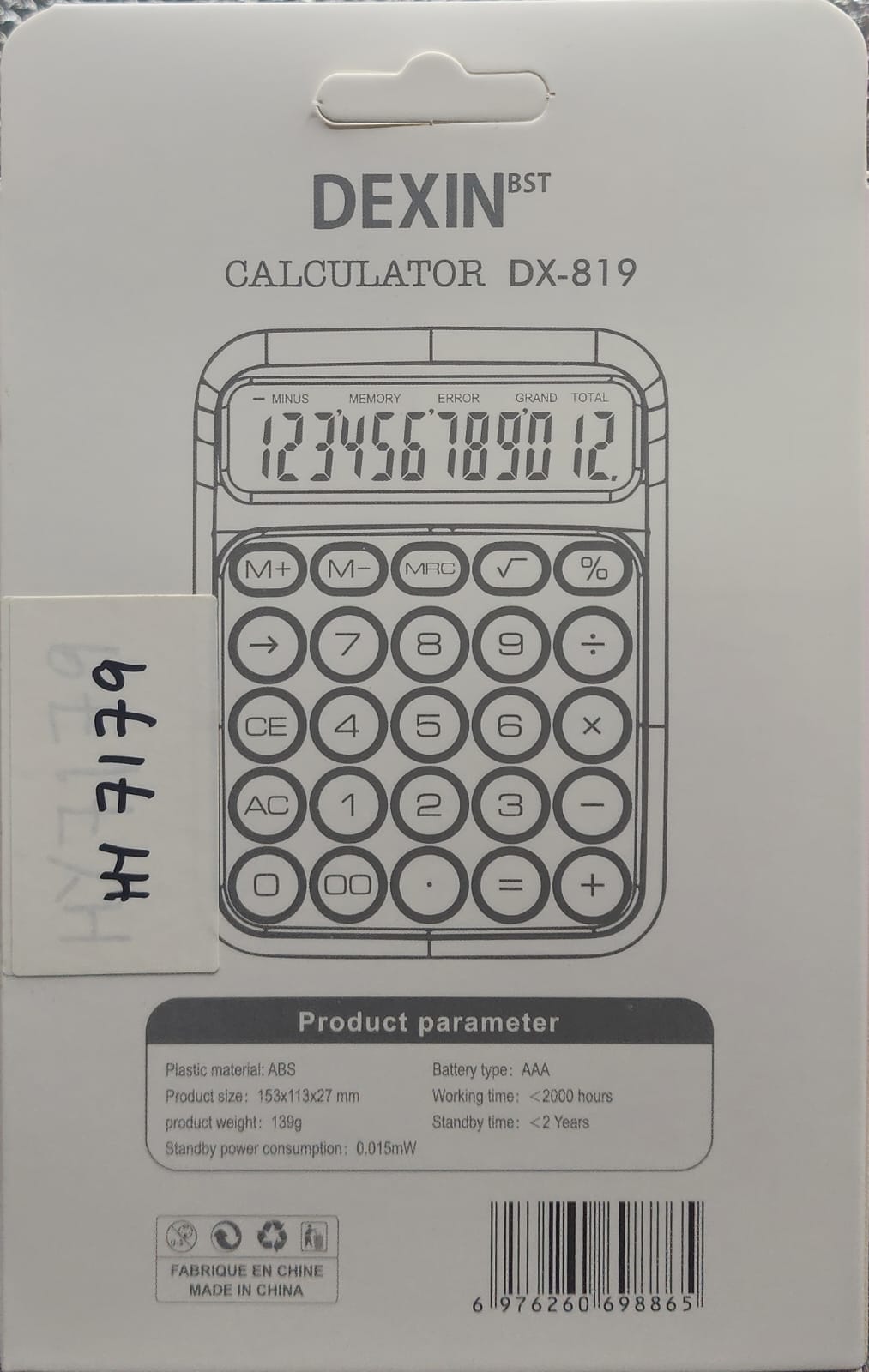Electronic Calculator Dexin