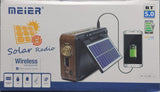 Solar Powered Retro Radio With Bluetooth Speaker