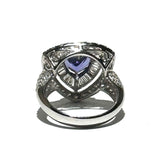 18KWG Tanzanite=2.2cts ,Diamond D=1.7cts Ring