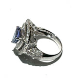 18KWG Tanzanite=2.2cts ,Diamond D=1.7cts Ring