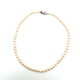 Akoya Pearl=6.0-6.5MM Necklace ,Silver Clasp With Japan Cert ,Length 41cm