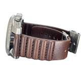 Xeric Vendetta Green Dial/ Brown Band- Wandering Hour Mens Watch