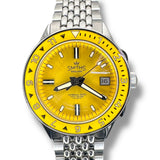 Smith's Automatic Mens Watch PRS-55 Yellow Dial with Pouch