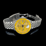 Smith's Automatic Mens Watch PRS-55 Yellow Dial with Pouch
