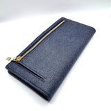 Samantha Thavasa Petit Choice Denim Blue Zip Wallet