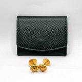 Louis Vuitton Gold Monogram Flower Cufflinks With Pouch