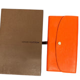 Louis Vuitton Emilie wallet in orange epi leather