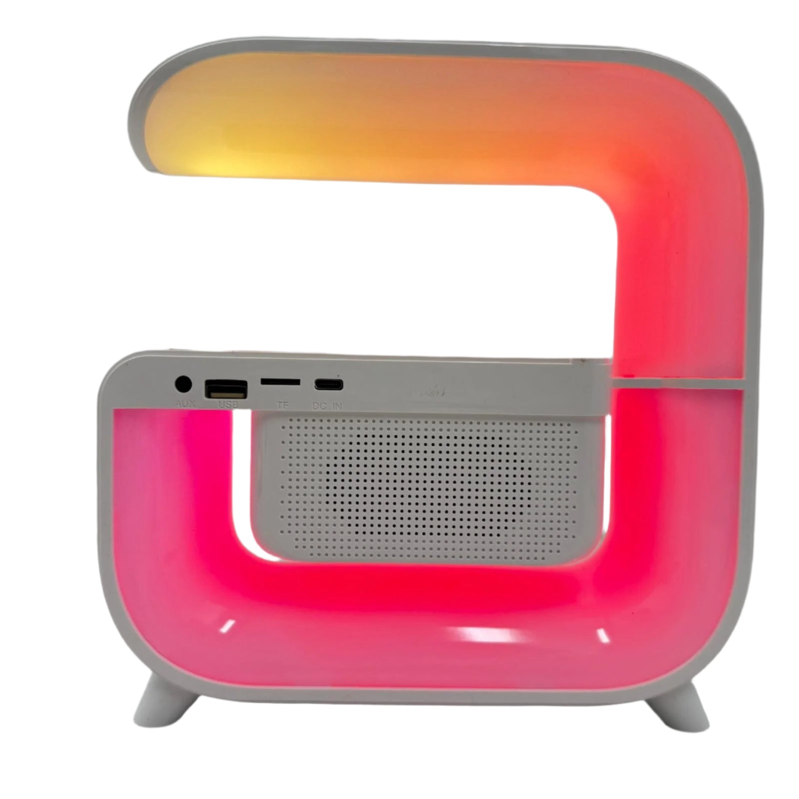 Bluetooth Speaker And Wireless Charger G Shaped