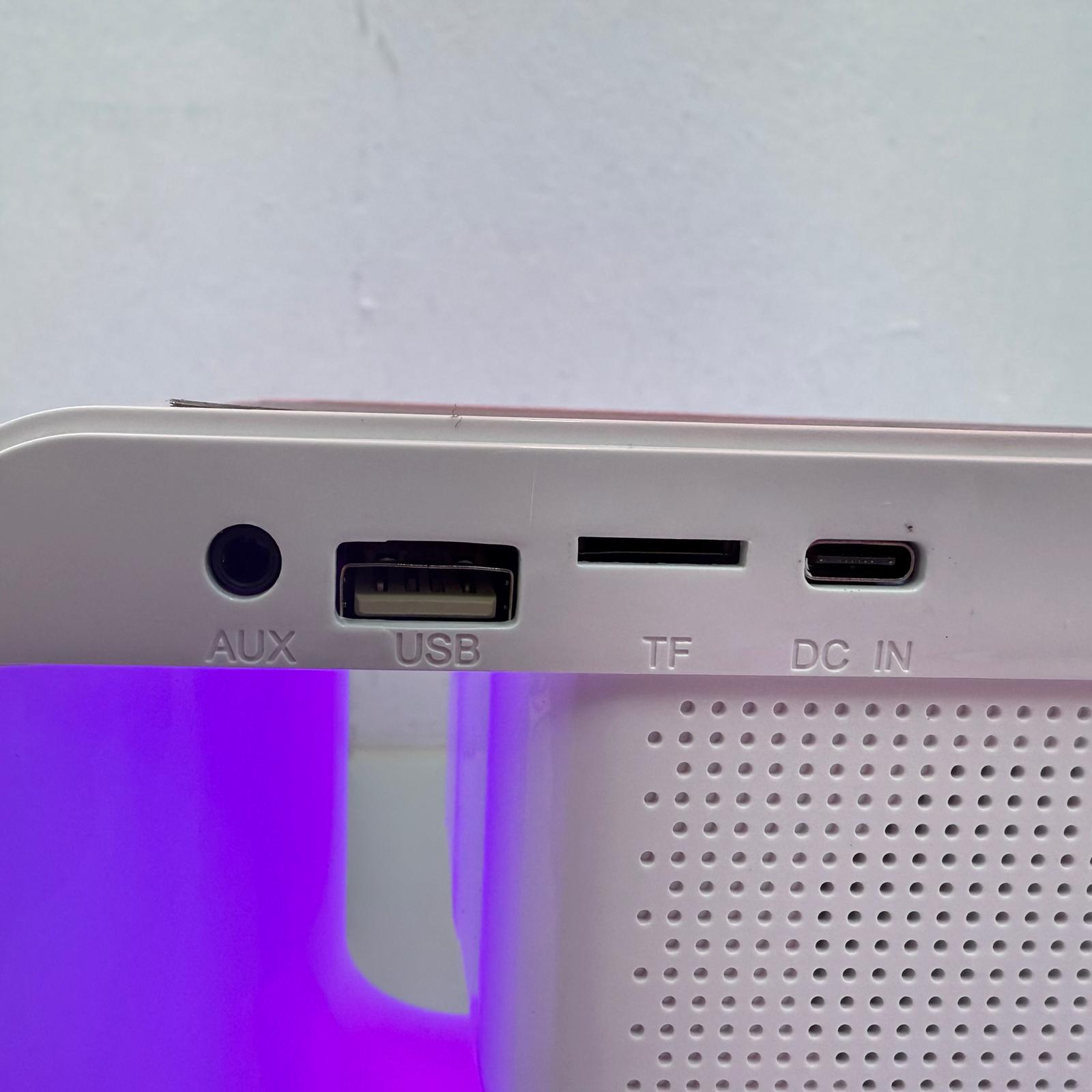 Bluetooth Speaker And Wireless Charger G Shaped