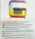 Bluetooth Speaker And Wireless Charger G Shaped