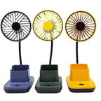 USB Desktop Fan With Gadget Holder