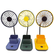 USB Desktop Fan With Gadget Holder