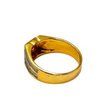 850YWG 2tones Diamond1=0.55cts Men Ring