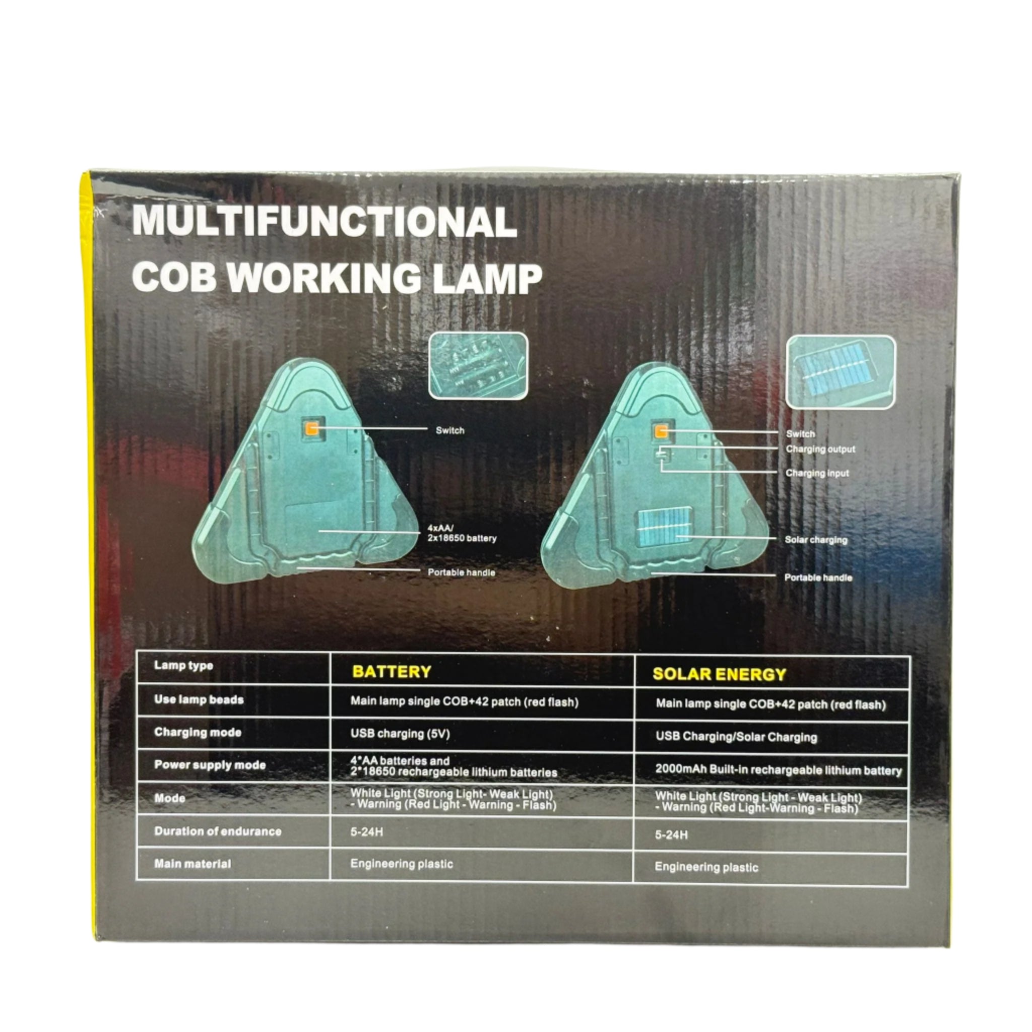 Emergency Lamp Triangle Shaped