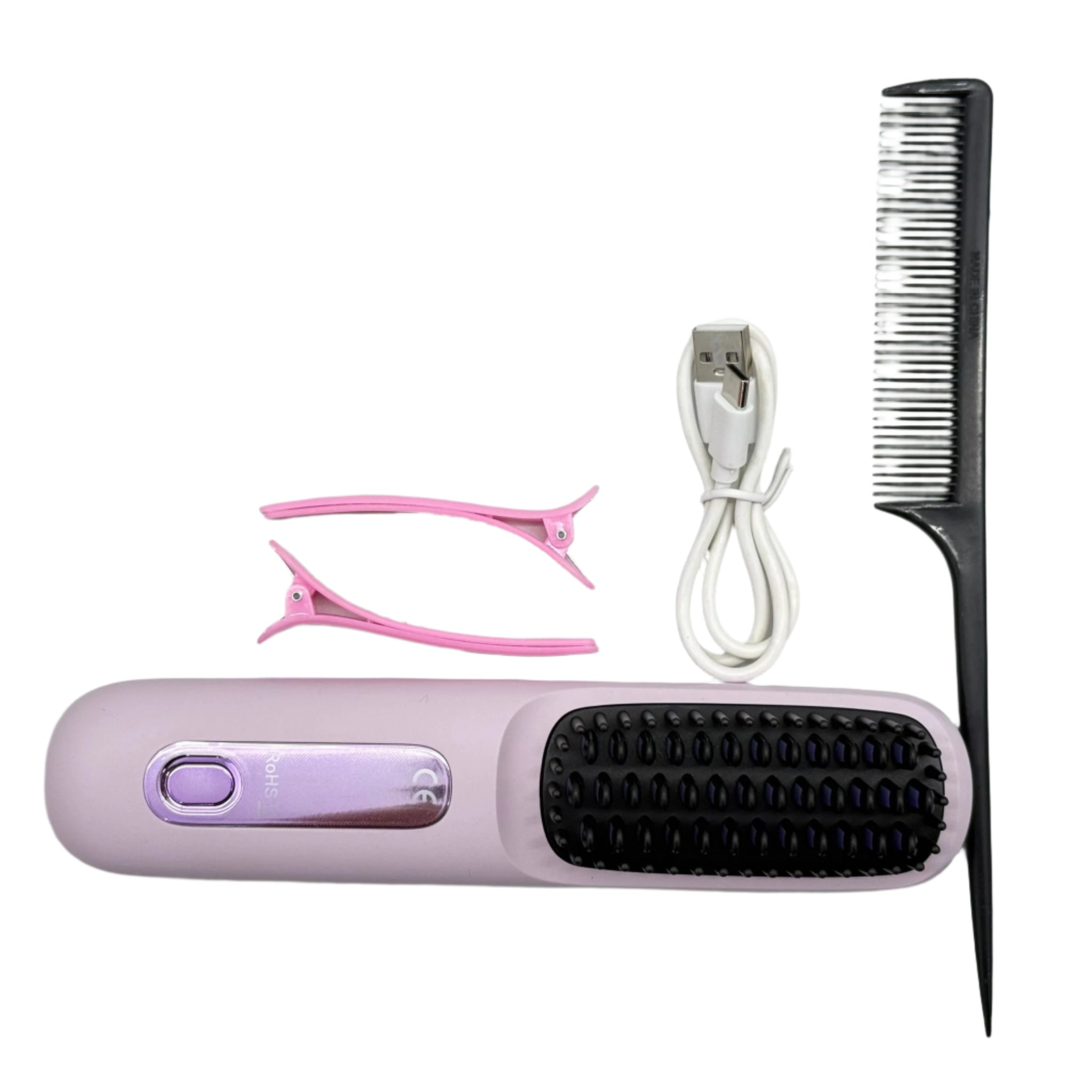 Wireless Portable Hair Straightening Brush
