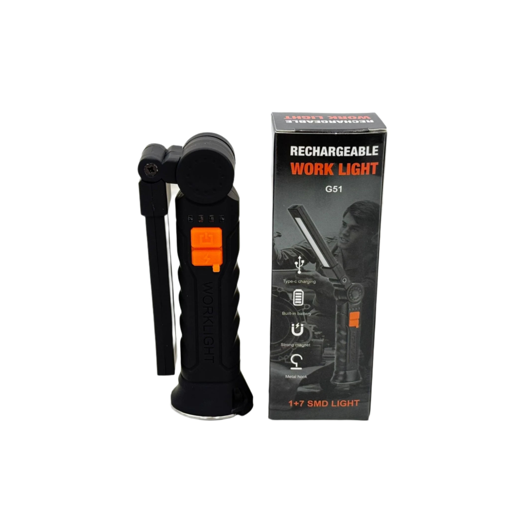 Rotating Torchlight With Suction Main image